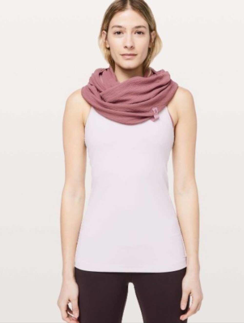 lululemon athletica Mauve Pink Textured Triangle Wrap